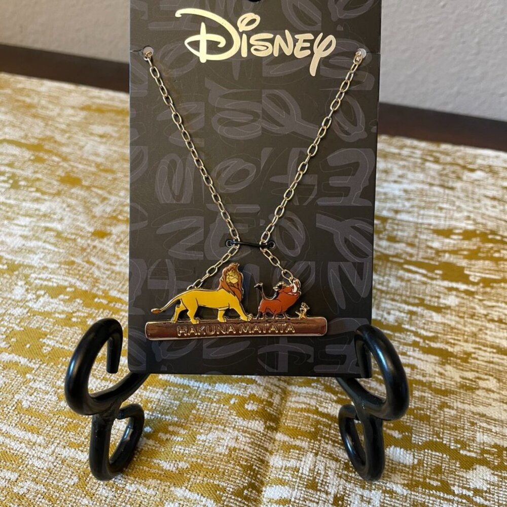 Disney The Lion King Characters Hakuna Matata Bar Necklace - Picture 5 of 7
